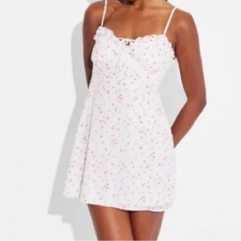 Wild Fable Floral White Mini Dress